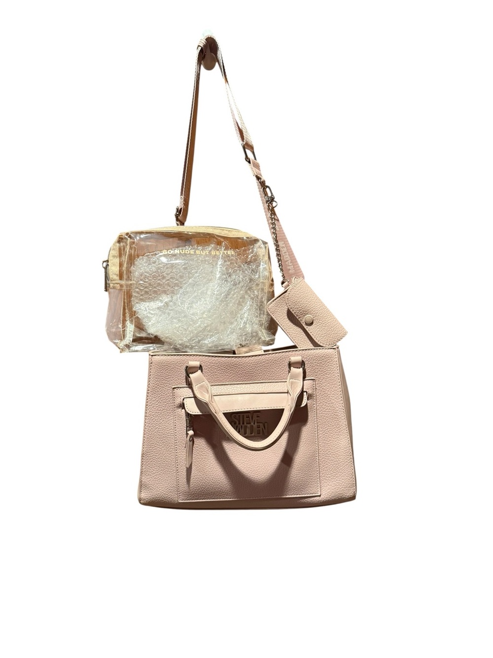 Steve Madden Pale Blush Pebble Tote - Picture 3 of 3